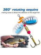 16 db pisztráng csali hordozható táskával