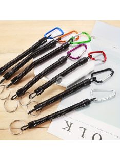   3db Horgász Zsinór, Visszahúzható Tekercses  Karabinerrel