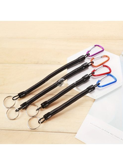 3db Horgász Zsinór, Visszahúzható Tekercses  Karabinerrel