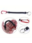 3db Horgász Zsinór, Visszahúzható Tekercses  Karabinerrel