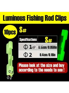 10db Világító Bot Tartó Kapcsok