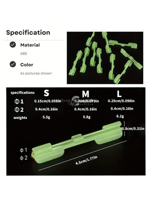 10db Világító Bot Tartó Kapcsok
