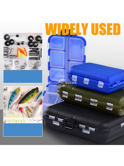 SAMOLLA Vízálló Mini Horgászfelszerelés Doboz Több Rekesszel