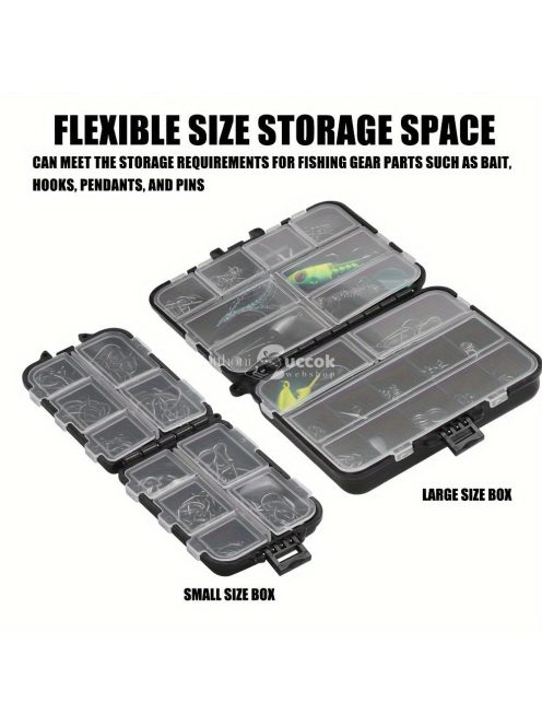 SAMOLLA Vízálló Mini Horgászfelszerelés Doboz Több Rekesszel