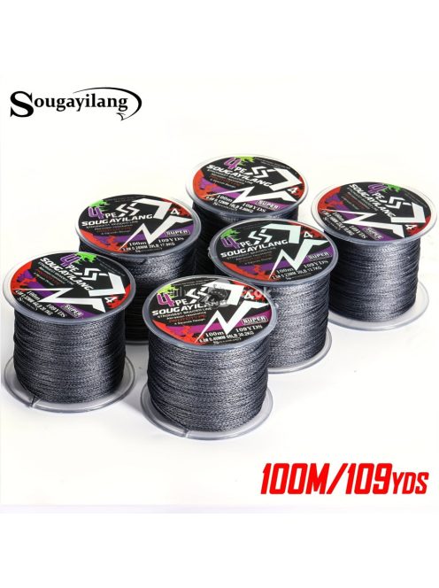 Sougayilang 100M 4 szálas PE fonott horgászzsinór – erős és tartós a maximális fogásért