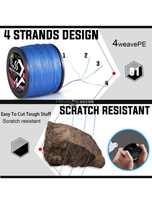 Sougayilang 100M 4 szálas PE fonott horgászzsinór – erős és tartós a maximális fogásért