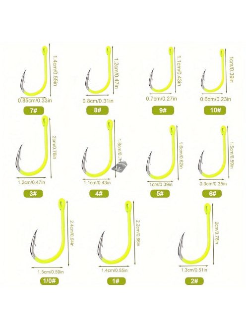 FTK 50db rozsdamentes acél horgok