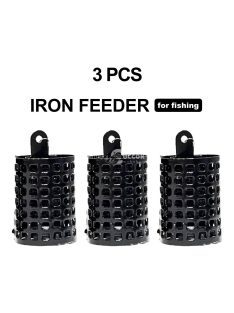   3db fém ponty etető ketrec, horgászcsali tartó és süllyesztő