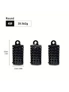 3db fém ponty etető ketrec, horgászcsali tartó és süllyesztő