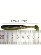 10db szilikon, lapátos farkú puha horgászcsali