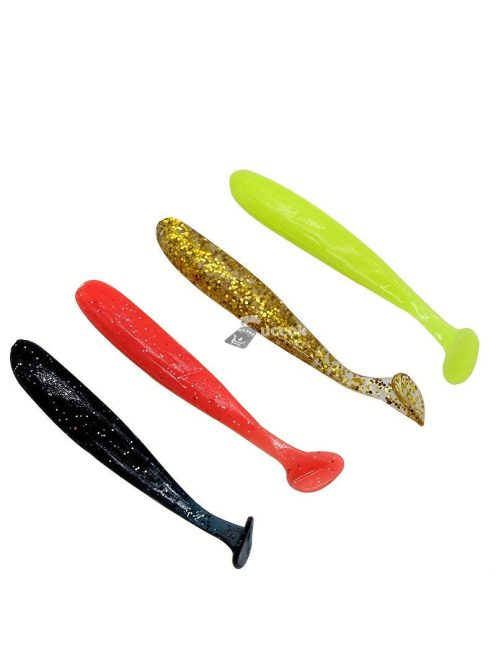 10db szilikon, lapátos farkú puha horgászcsali