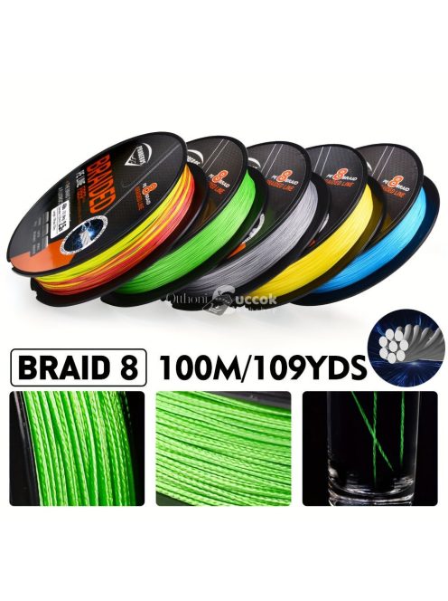 PROBEROS Szuper erős 8 szálas fonott horgászzsinór