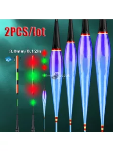   2db elektronikus LED úszó, jól látható éjszakai horgászúszó