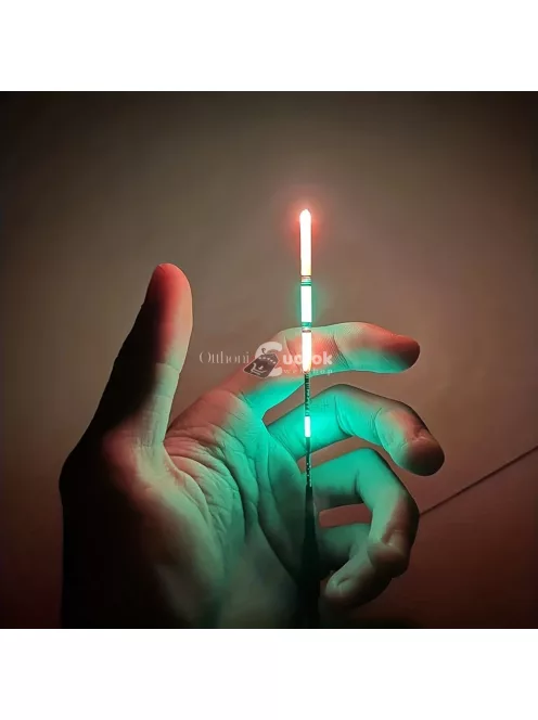 2db elektronikus LED úszó, jól látható éjszakai horgászúszó