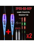 2db elektronikus LED úszó, jól látható éjszakai horgászúszó