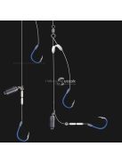 4db harapásgátló dupla horog gördülő forgóval és nylon zsinórral