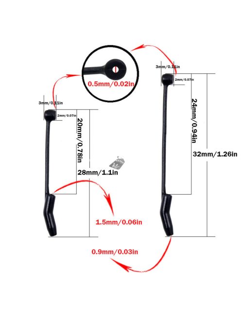 20db gubancgátló horogpersely szerelékekhez csatlakoztatva