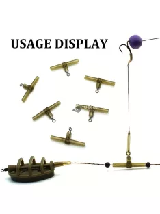   30db gubancmentes pontyhorgász berendezés forgó horoggal és helikopter összekötővel