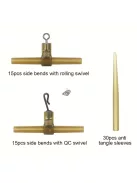 30db gubancmentes pontyhorgász berendezés forgó horoggal és helikopter összekötővel