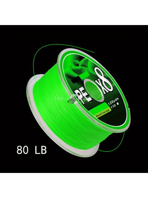 Tartós, 8 szálú fonott PE horgászzsinór