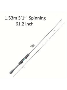   Ultrakönnyű Crappie Panfish Bot Kúpos Nyéllel, Carbon Fishing UL Dobóbottal