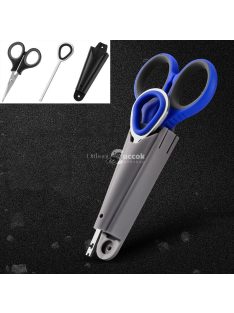   Prémium minőségű rozsdamentes acél horgászolló horogkihúzóval és kompakt tárolódobozzal