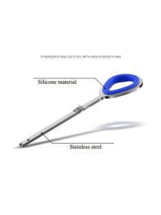   Prémium minőségű rozsdamentes acél horgászolló horogkihúzóval és kompakt tárolódobozzal