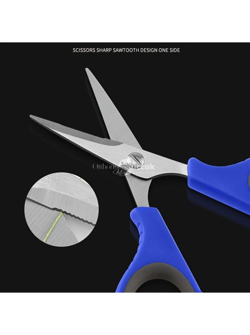 Prémium minőségű rozsdamentes acél horgászolló horogkihúzóval és kompakt tárolódobozzal