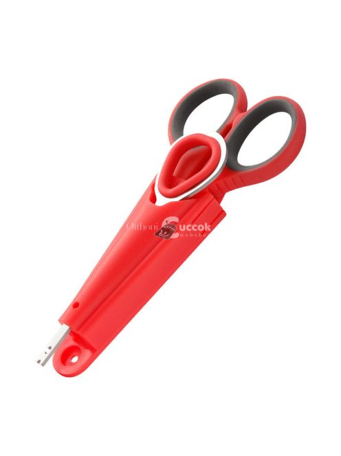 Prémium minőségű rozsdamentes acél horgászolló horogkihúzóval és kompakt tárolódobozzal