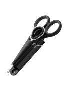 Prémium minőségű rozsdamentes acél horgászolló horogkihúzóval és kompakt tárolódobozzal