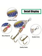 30 Prémium fém horgászcsali készlet műanyag tárolódobozzal