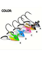 5db Jig Head szabadon álló szöges horog pergetőkanállal