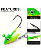 5db Jig Head szabadon álló szöges horog pergetőkanállal