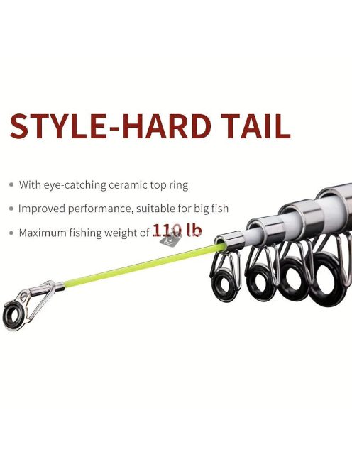 1 db strapabíró hegyes horgászbot