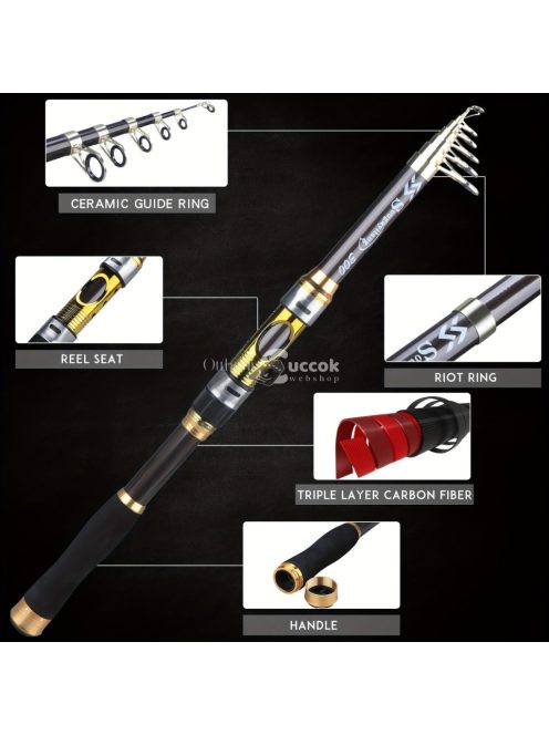 Sougayilang kezdő Arany Teleszkópos Horgászbot