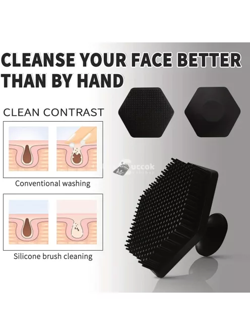 Férfi szilikon arctisztító kefe