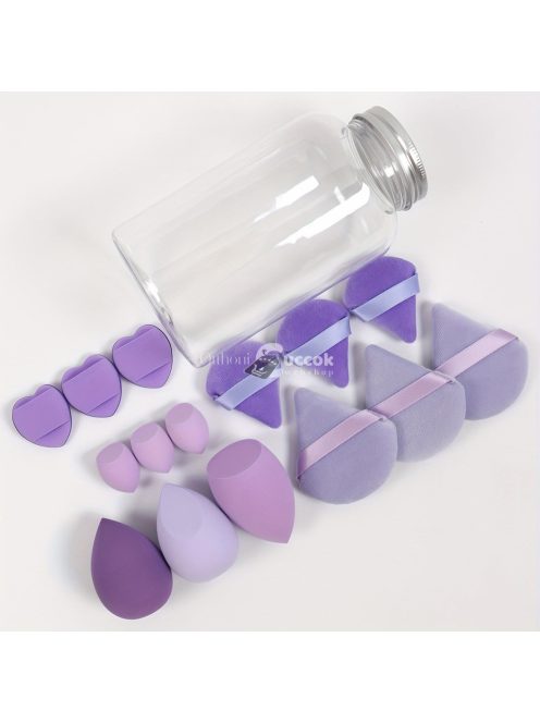 15 részes mini szépségápolási szivacs készlet