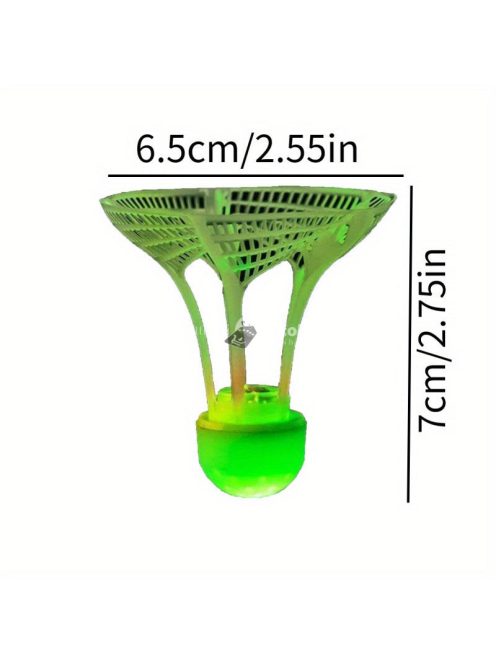 4db Fluoreszkáló, szélálló tollaslabda