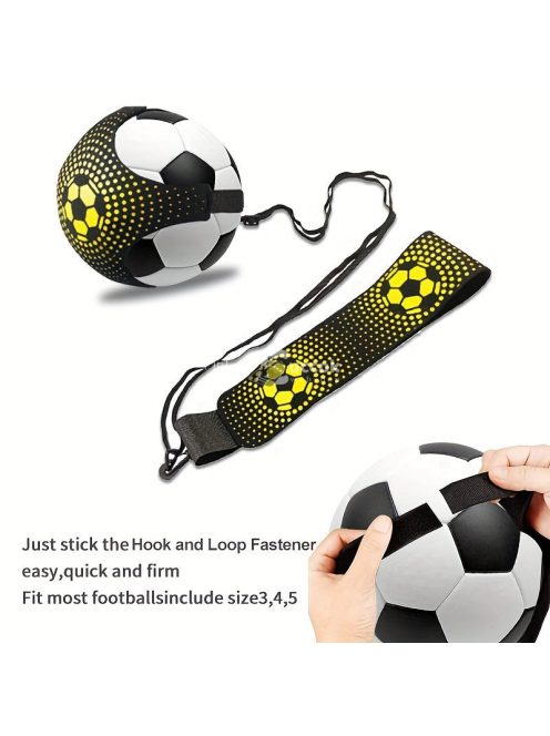 Labdarúgó gyakorló háló zsinórral