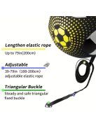 Labdarúgó gyakorló háló zsinórral