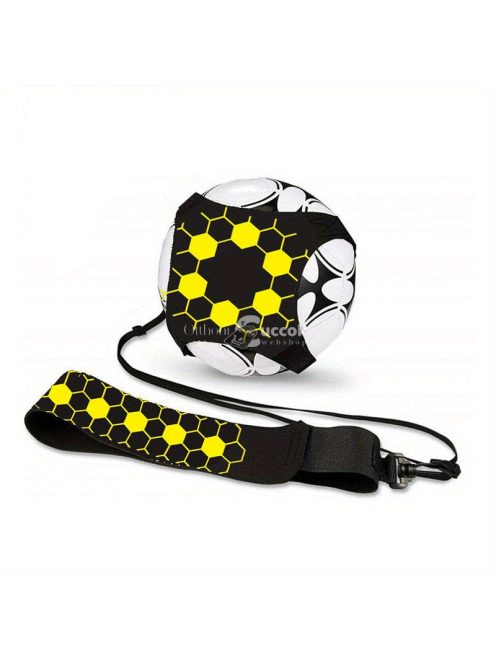 Labdarúgó gyakorló háló zsinórral