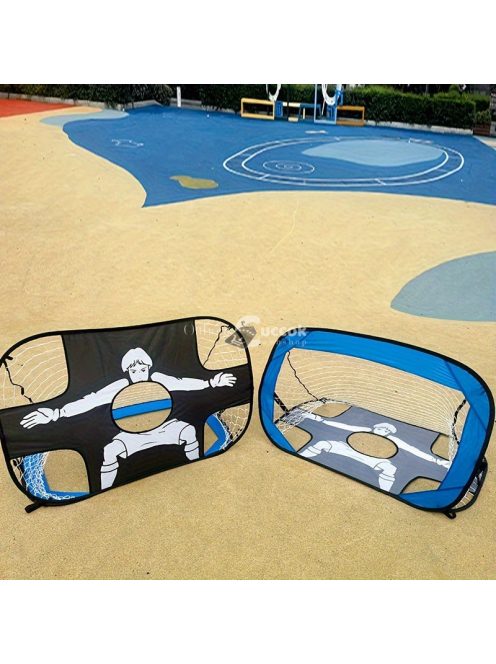 Hordozható és könnyen felállítható futball edzőháló