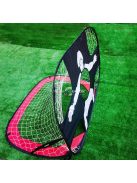 Hordozható és könnyen felállítható futball edzőháló