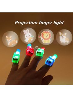   5db ujjlámpák, rajzfilm vetítőlámpák különféle mintákkal és színekkel,