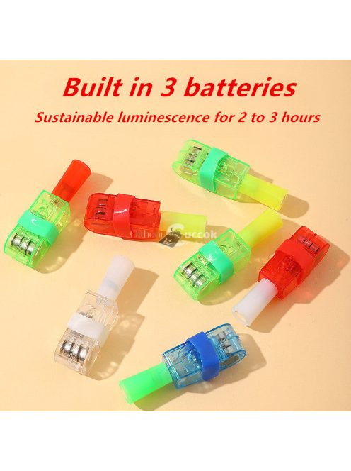 5db ujjlámpák, rajzfilm vetítőlámpák különféle mintákkal és színekkel,