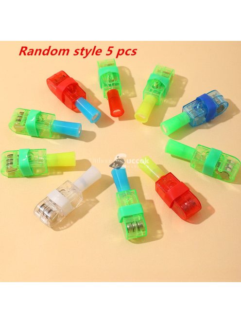 5db ujjlámpák, rajzfilm vetítőlámpák különféle mintákkal és színekkel,