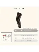 2 db Kompressziós térdtámasz, meleg térdvédő, kötött anyag, nem csúszó, légáteresztő S méret (39-42 cm)