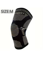 Rézbe átitatott kompressziós térdvédő, térdtámasz M méret (28 cm hosszú, felsőrész 16.5 cm, lábméret 36–42 cm)