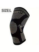 Rézbe átitatott kompressziós térdvédő, térdtámasz M méret (28 cm hosszú, felsőrész 16.5 cm, lábméret 36–42 cm)