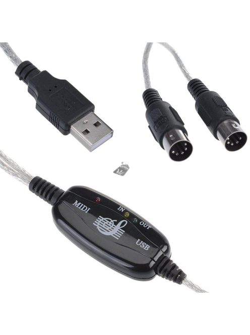 USB MIDI kábel USB MIDI adapter